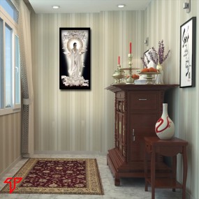 Tranh phật giáo dược sư lưu ly quang vương phật